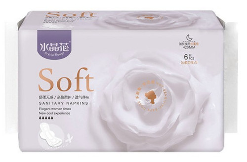 水晶花加长夜用6片 